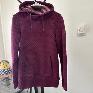 Roxy Dipsy Women's Technical Quilted Pullover Hoodie Purple Size Small Petite